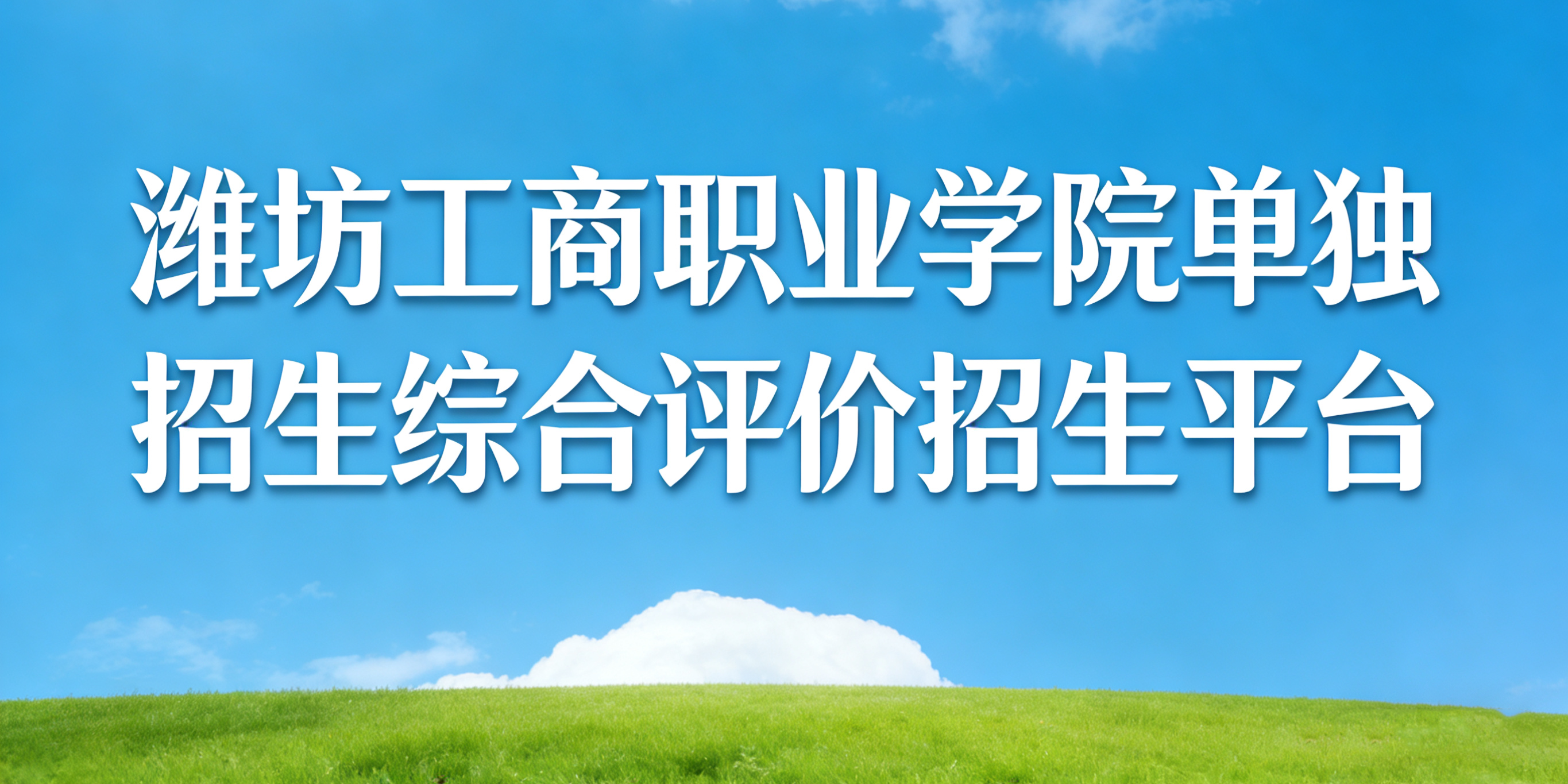潍坊工商职业学院26年单招、综评综合平台